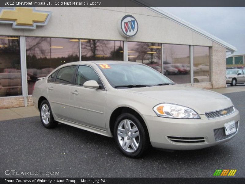 Gold Mist Metallic / Ebony 2012 Chevrolet Impala LT