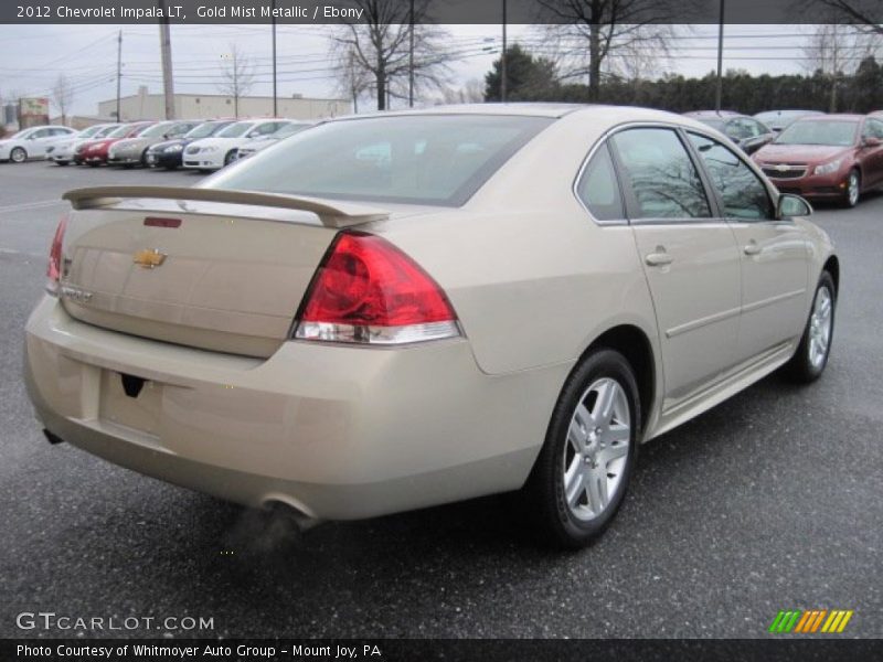Gold Mist Metallic / Ebony 2012 Chevrolet Impala LT