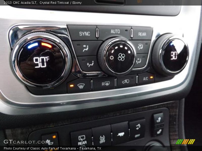 Controls of 2013 Acadia SLT
