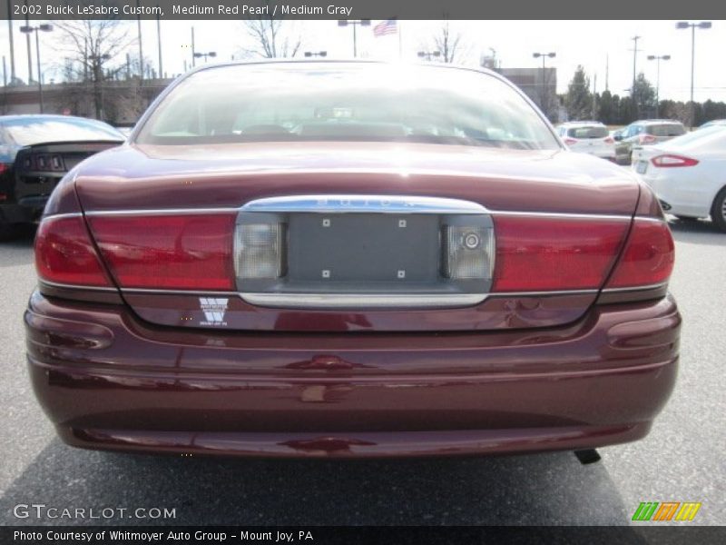 Medium Red Pearl / Medium Gray 2002 Buick LeSabre Custom