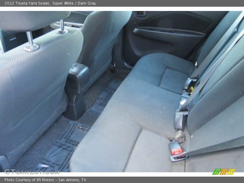 Super White / Dark Gray 2012 Toyota Yaris Sedan