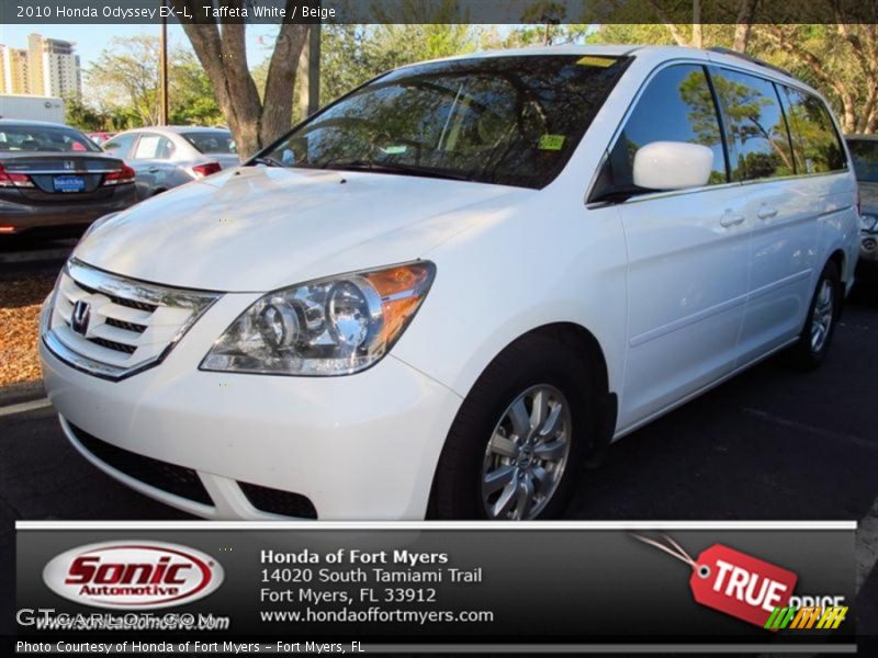 Taffeta White / Beige 2010 Honda Odyssey EX-L