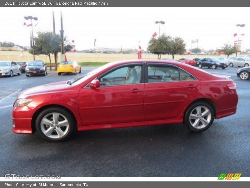Barcelona Red Metallic / Ash 2011 Toyota Camry SE V6