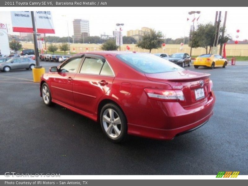 Barcelona Red Metallic / Ash 2011 Toyota Camry SE V6