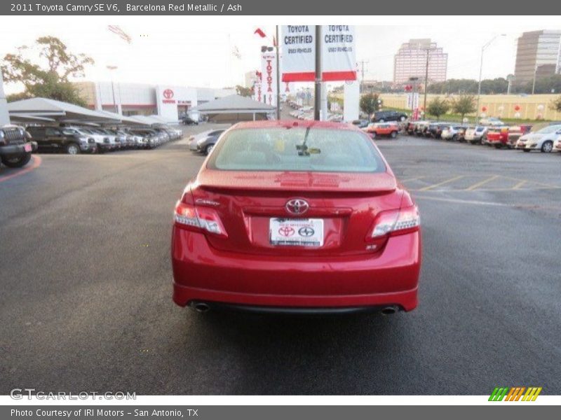 Barcelona Red Metallic / Ash 2011 Toyota Camry SE V6