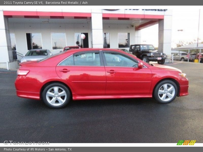 Barcelona Red Metallic / Ash 2011 Toyota Camry SE V6