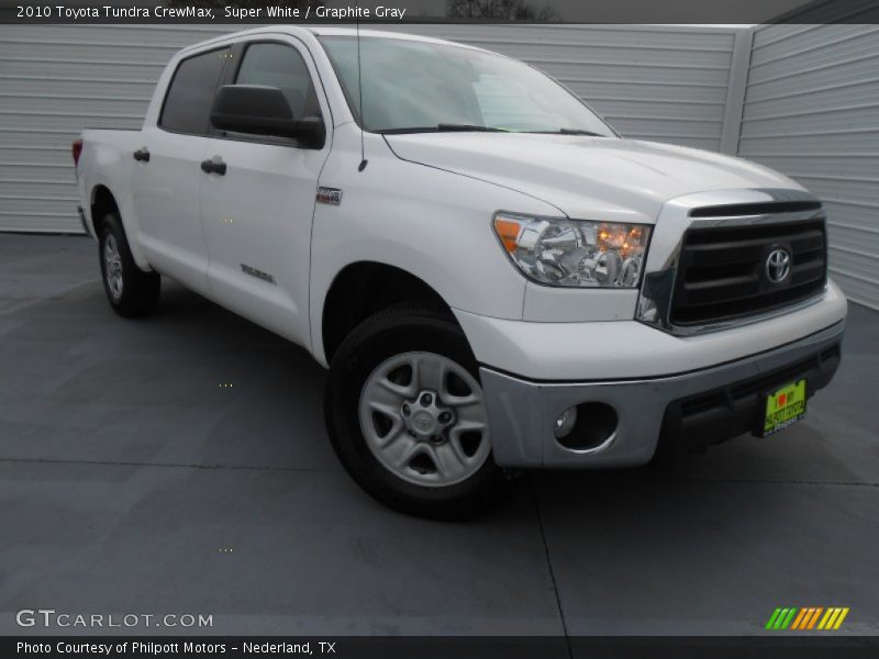 Super White / Graphite Gray 2010 Toyota Tundra CrewMax