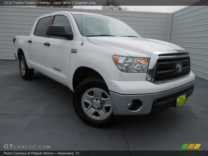 Super White / Graphite Gray 2010 Toyota Tundra CrewMax