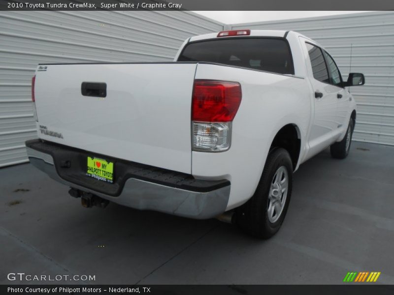 Super White / Graphite Gray 2010 Toyota Tundra CrewMax