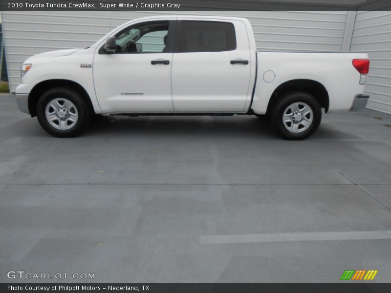 Super White / Graphite Gray 2010 Toyota Tundra CrewMax
