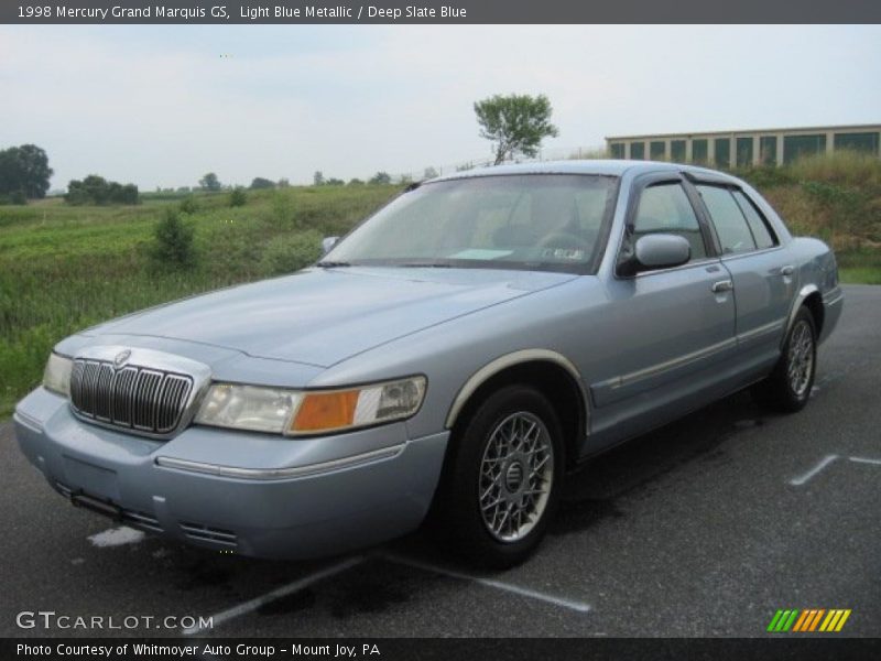 Light Blue Metallic / Deep Slate Blue 1998 Mercury Grand Marquis GS