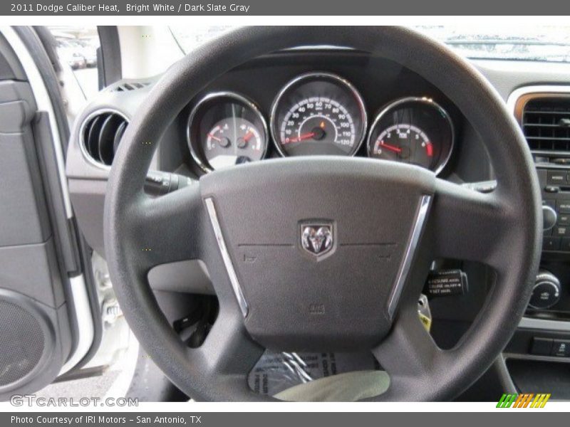 Bright White / Dark Slate Gray 2011 Dodge Caliber Heat