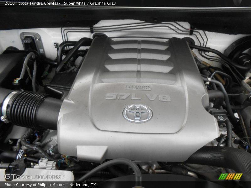 Super White / Graphite Gray 2010 Toyota Tundra CrewMax