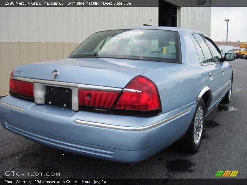 Light Blue Metallic / Deep Slate Blue 1998 Mercury Grand Marquis GS