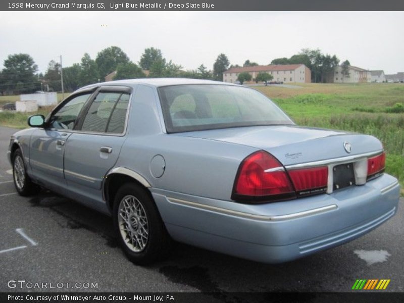 Light Blue Metallic / Deep Slate Blue 1998 Mercury Grand Marquis GS