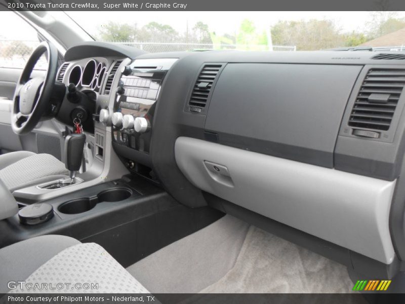 Super White / Graphite Gray 2010 Toyota Tundra CrewMax