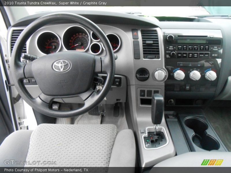 Super White / Graphite Gray 2010 Toyota Tundra CrewMax