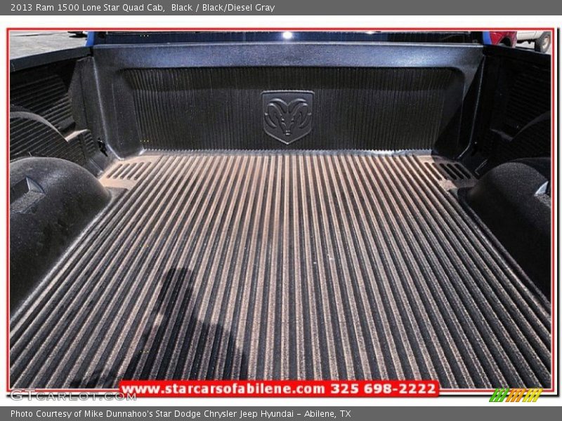 Black / Black/Diesel Gray 2013 Ram 1500 Lone Star Quad Cab