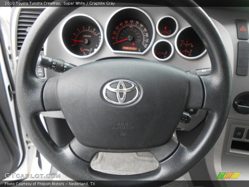 Super White / Graphite Gray 2010 Toyota Tundra CrewMax