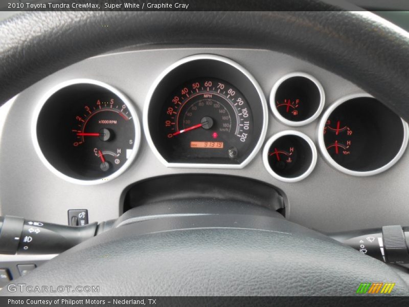 Super White / Graphite Gray 2010 Toyota Tundra CrewMax