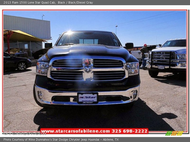 Black / Black/Diesel Gray 2013 Ram 1500 Lone Star Quad Cab