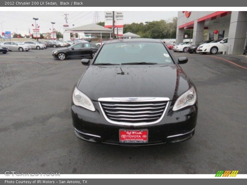 Black / Black 2012 Chrysler 200 LX Sedan