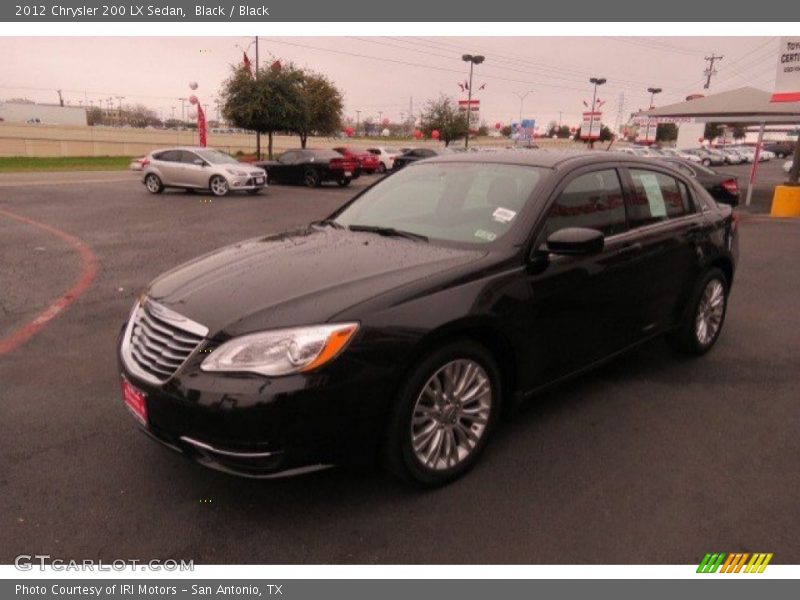 Black / Black 2012 Chrysler 200 LX Sedan