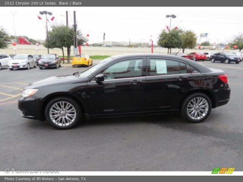 Black / Black 2012 Chrysler 200 LX Sedan