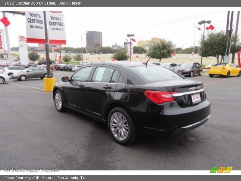 Black / Black 2012 Chrysler 200 LX Sedan