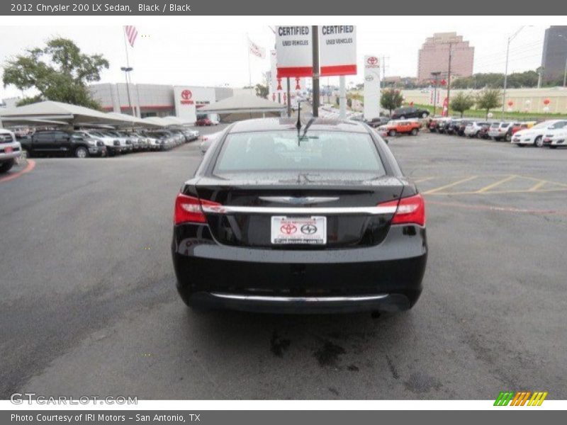 Black / Black 2012 Chrysler 200 LX Sedan
