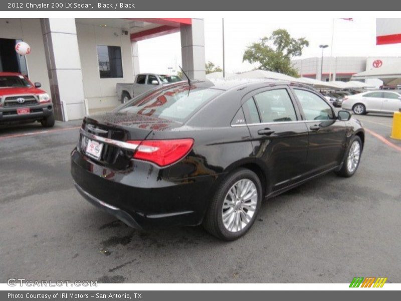 Black / Black 2012 Chrysler 200 LX Sedan