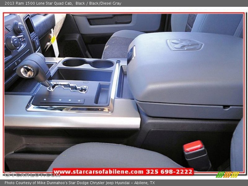 Black / Black/Diesel Gray 2013 Ram 1500 Lone Star Quad Cab
