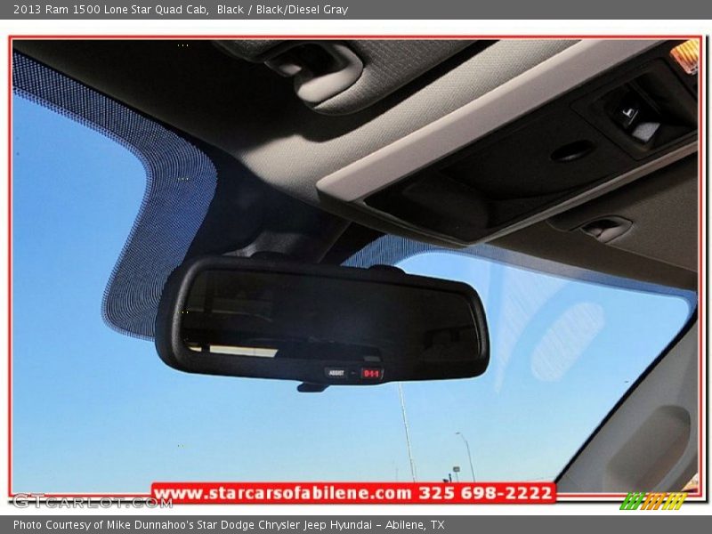 Black / Black/Diesel Gray 2013 Ram 1500 Lone Star Quad Cab