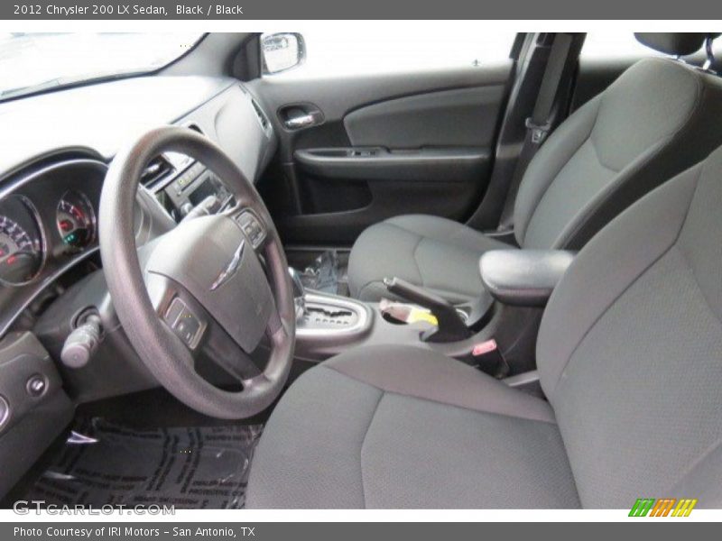 Black / Black 2012 Chrysler 200 LX Sedan