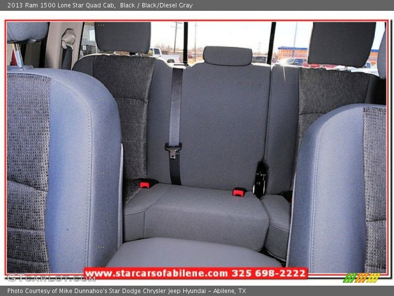 Black / Black/Diesel Gray 2013 Ram 1500 Lone Star Quad Cab