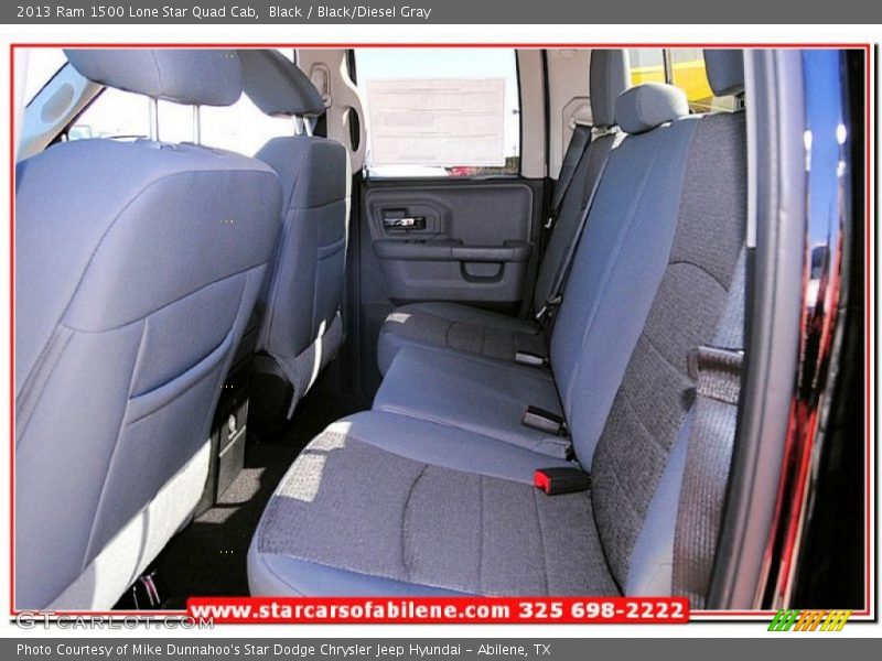 Black / Black/Diesel Gray 2013 Ram 1500 Lone Star Quad Cab