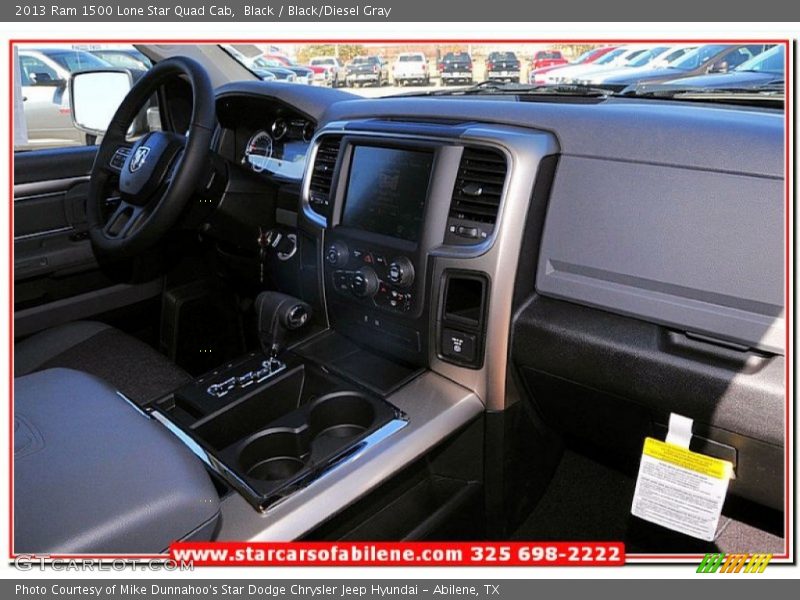 Black / Black/Diesel Gray 2013 Ram 1500 Lone Star Quad Cab