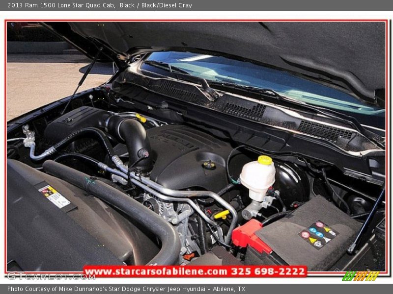 Black / Black/Diesel Gray 2013 Ram 1500 Lone Star Quad Cab