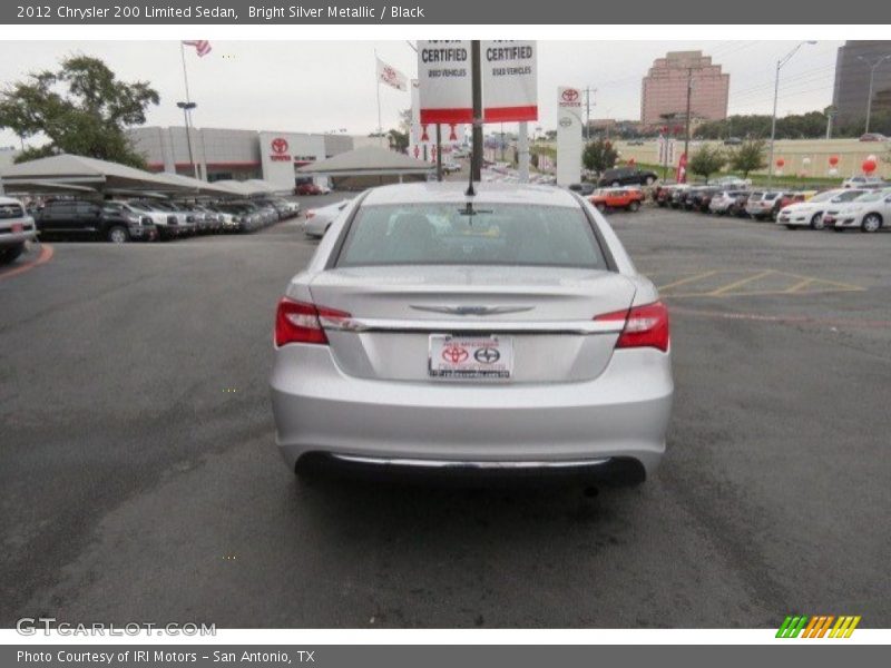 Bright Silver Metallic / Black 2012 Chrysler 200 Limited Sedan