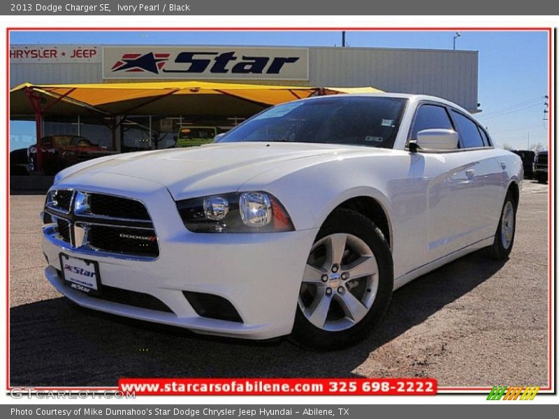 Ivory Pearl / Black 2013 Dodge Charger SE