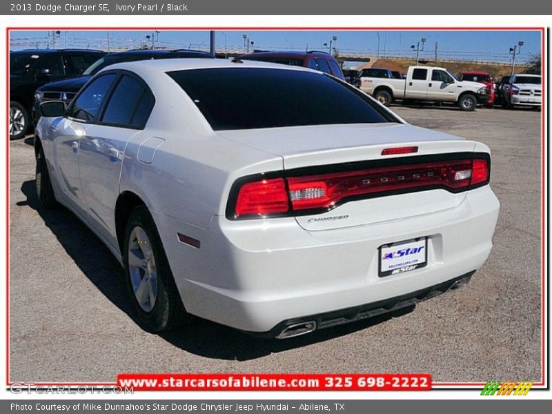 Ivory Pearl / Black 2013 Dodge Charger SE