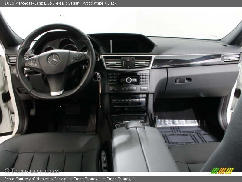 Arctic White / Black 2010 Mercedes-Benz E 550 4Matic Sedan