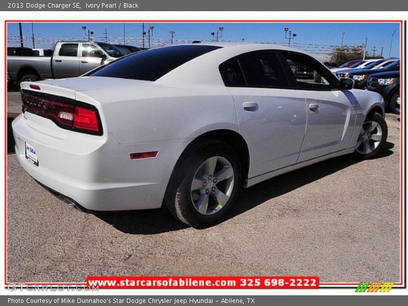 Ivory Pearl / Black 2013 Dodge Charger SE