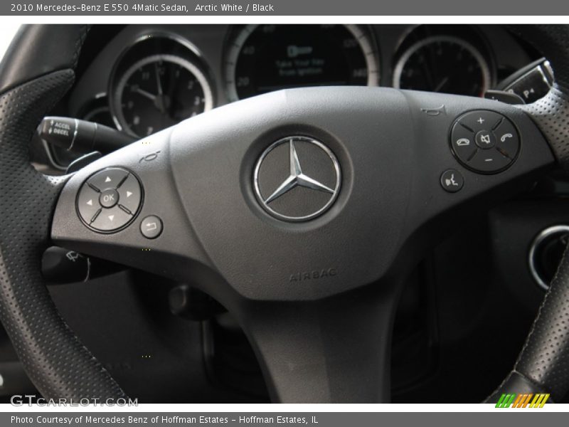 Arctic White / Black 2010 Mercedes-Benz E 550 4Matic Sedan