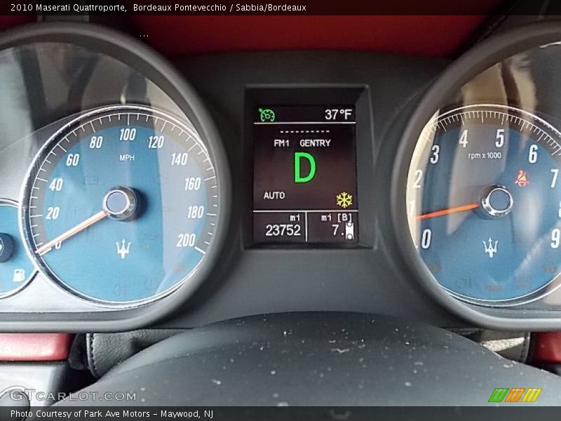  2010 Quattroporte   Gauges