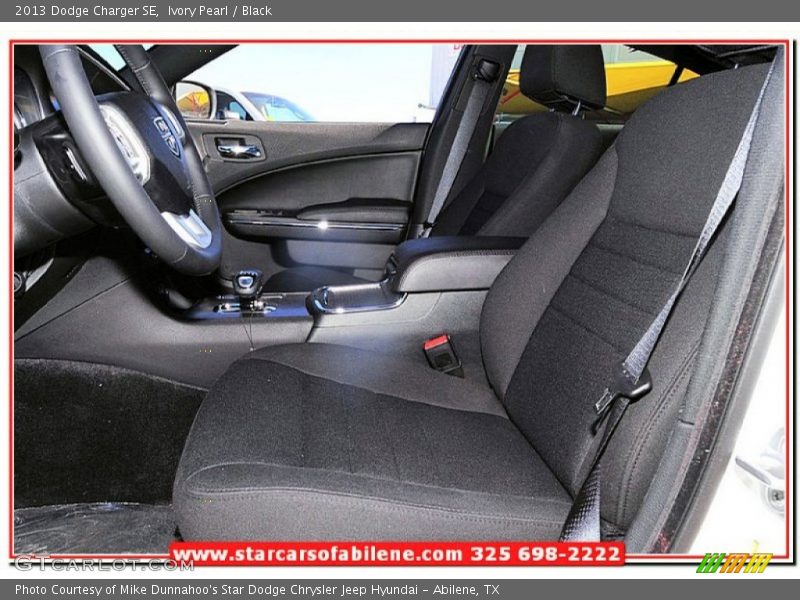 Ivory Pearl / Black 2013 Dodge Charger SE