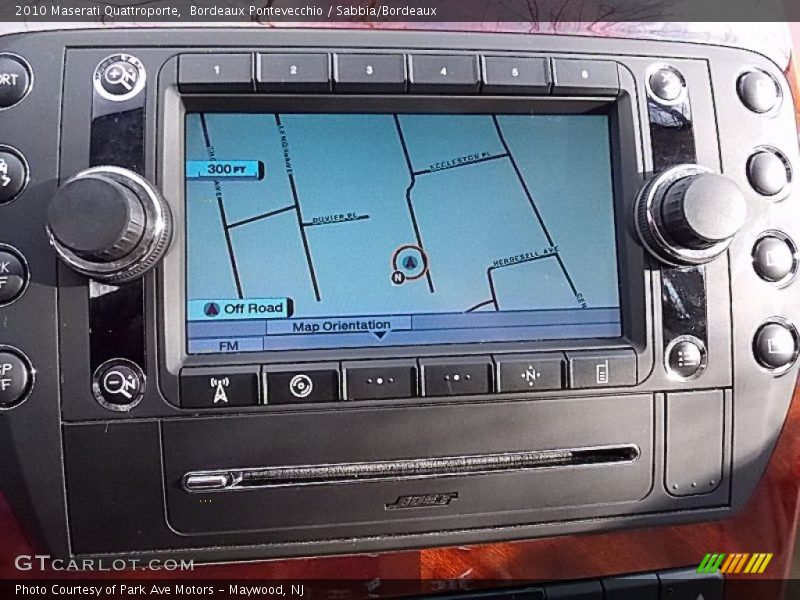 Navigation of 2010 Quattroporte 