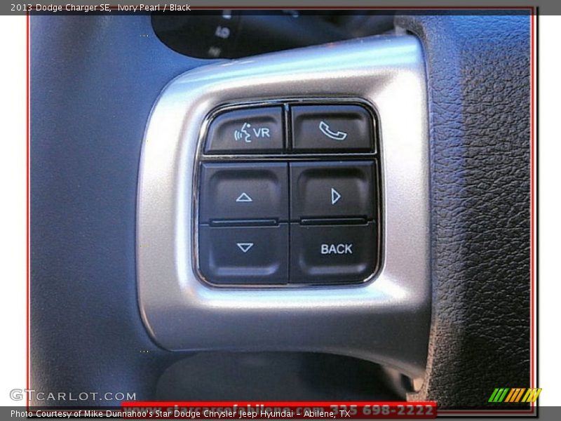 Ivory Pearl / Black 2013 Dodge Charger SE