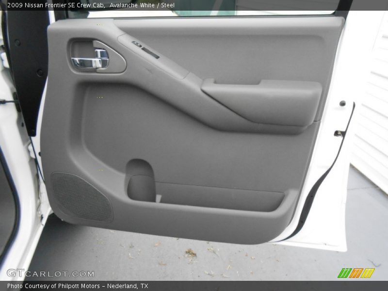 Avalanche White / Steel 2009 Nissan Frontier SE Crew Cab
