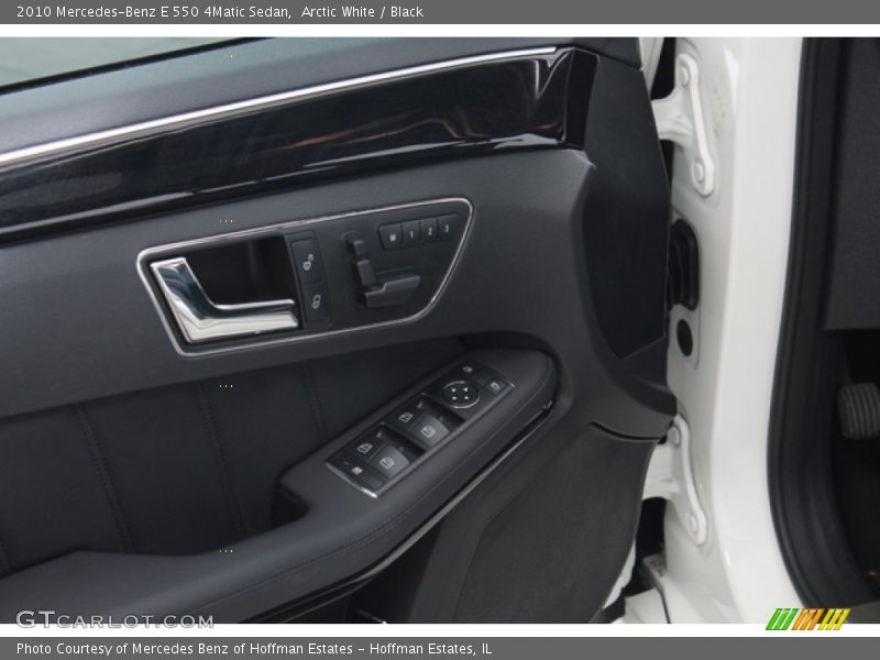 Arctic White / Black 2010 Mercedes-Benz E 550 4Matic Sedan